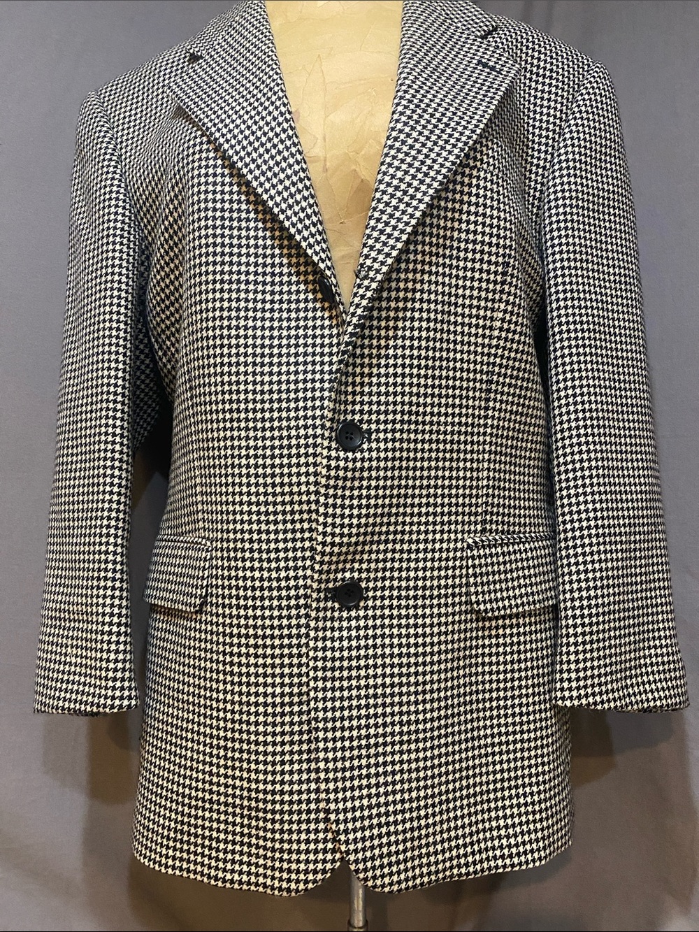 Vintage Christian St. John Limited/Franco Tasso Houndstooth Men's Blazer